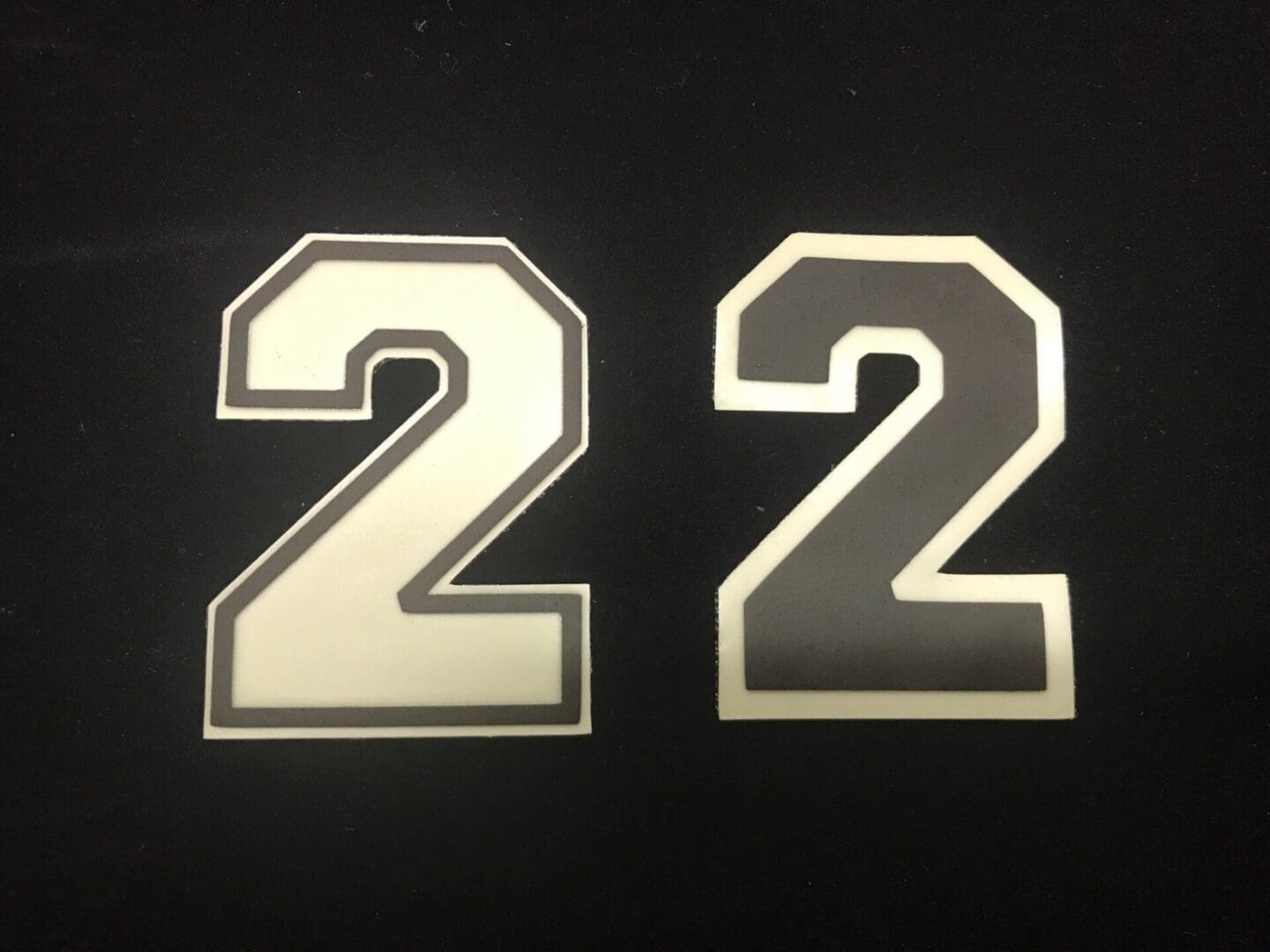 2″ Border/Solid Numbers & Letters