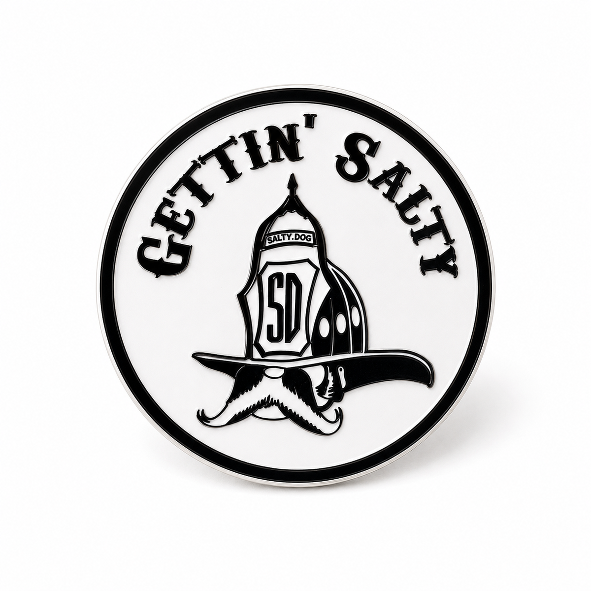 Gettin Salty White Helmet Decal