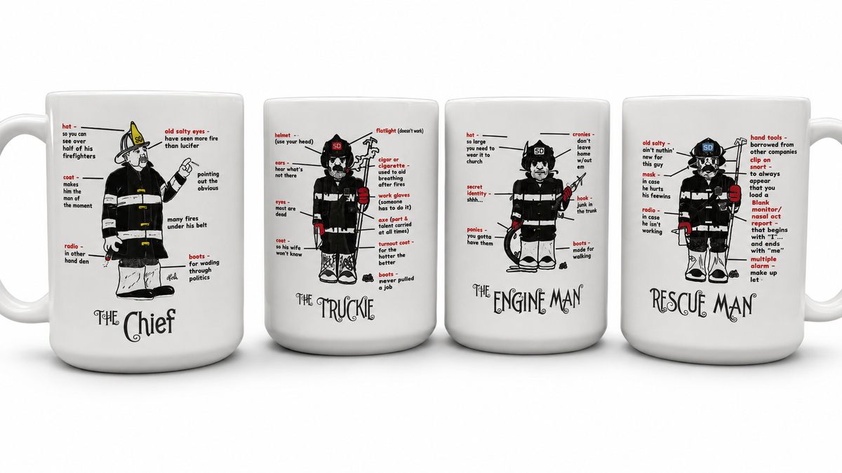 Haz Mat Ceramic Coffee Mug | Firefighter Gift