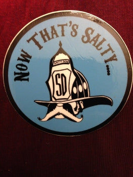 Now Thats Salty Blue Helmet Decal-Closeout alternate view