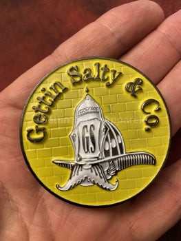 Gettin Salty Challenge Coin alternate view