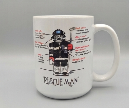Rescue Man Coffee Mug | Firefighter Coffee Mug alternate view