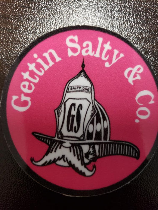 Gettin Salty Pink Helmet Decal