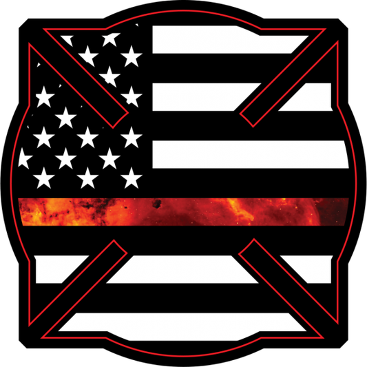 Thin Red Line Firefighter Maltese Cross