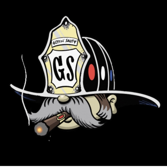 Classic Gettin Salty Dog Cigar Sticker