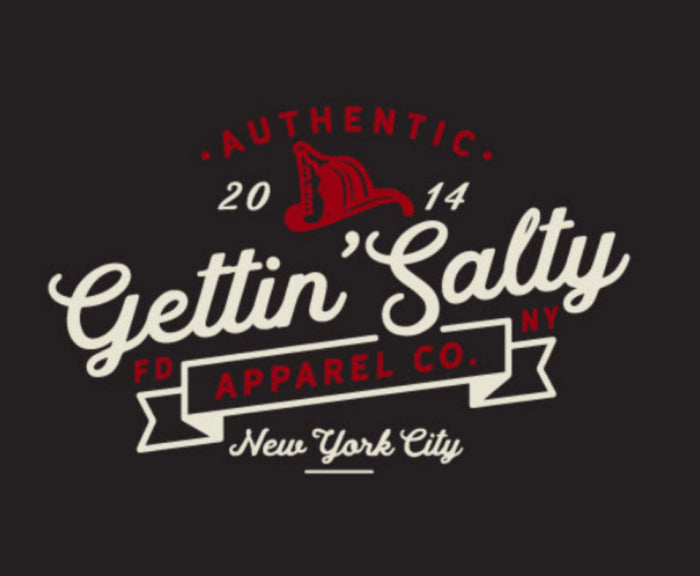 GETTIN SALTY TRADEMARK BLACK HOODIE SWEATSHIRT