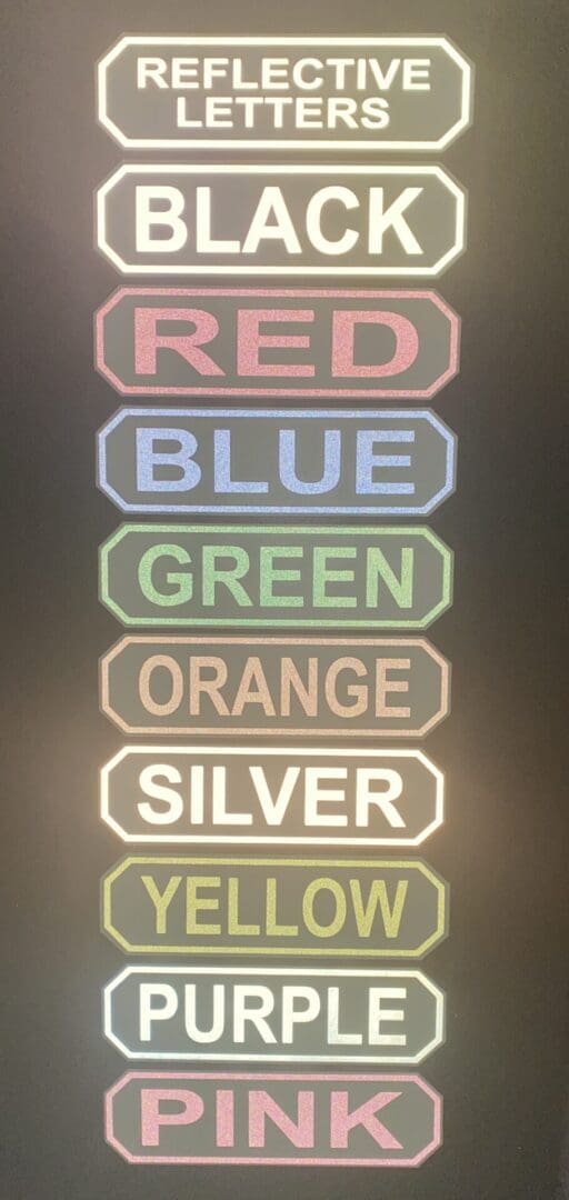 MSA Band Decal (Reflective Letters)
