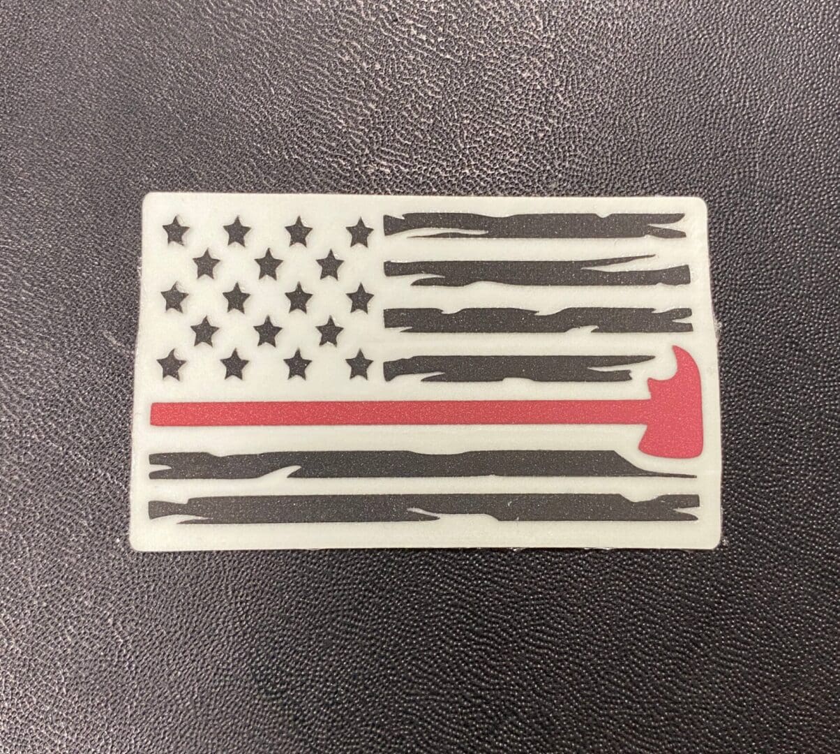 Flag Tattered With Axe