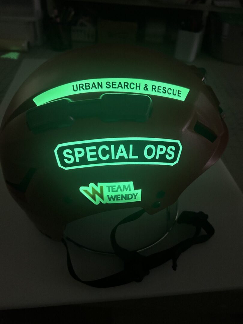 Custom SAR Helmet Side Decals x2 - Non Velcro