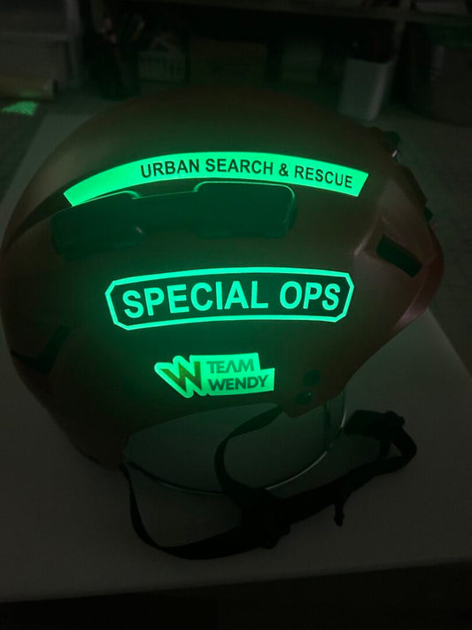 Custom SAR Helmet Side Decals x2 - Non Velcro