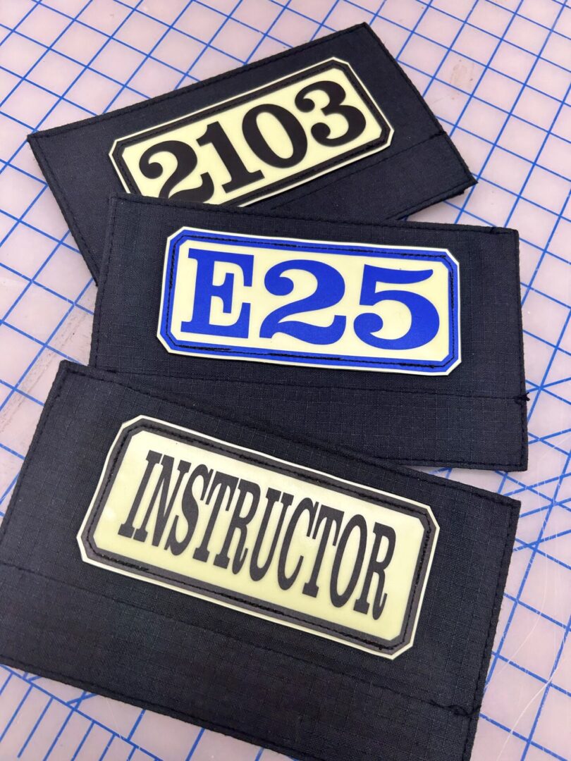 Detachable Back and Shoulder SCBA Pack Identifiers