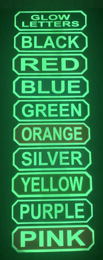 MSA Band Decal (Glow Letters)