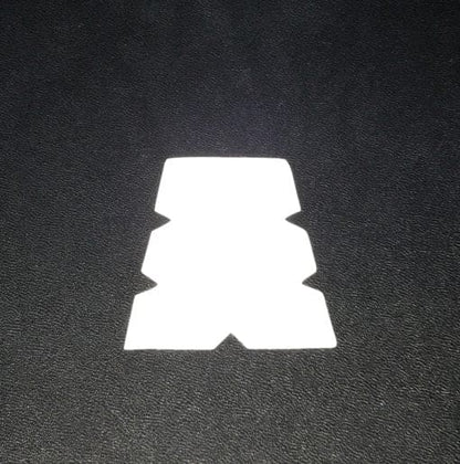 Breast Cancer Ribbon on Blacked out Tetrahedron