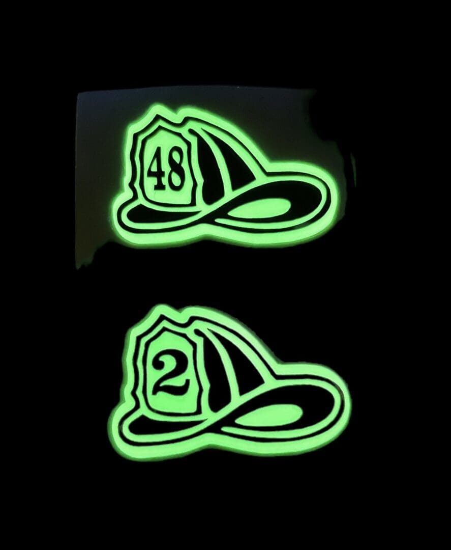Custom 2" Helmet Decal