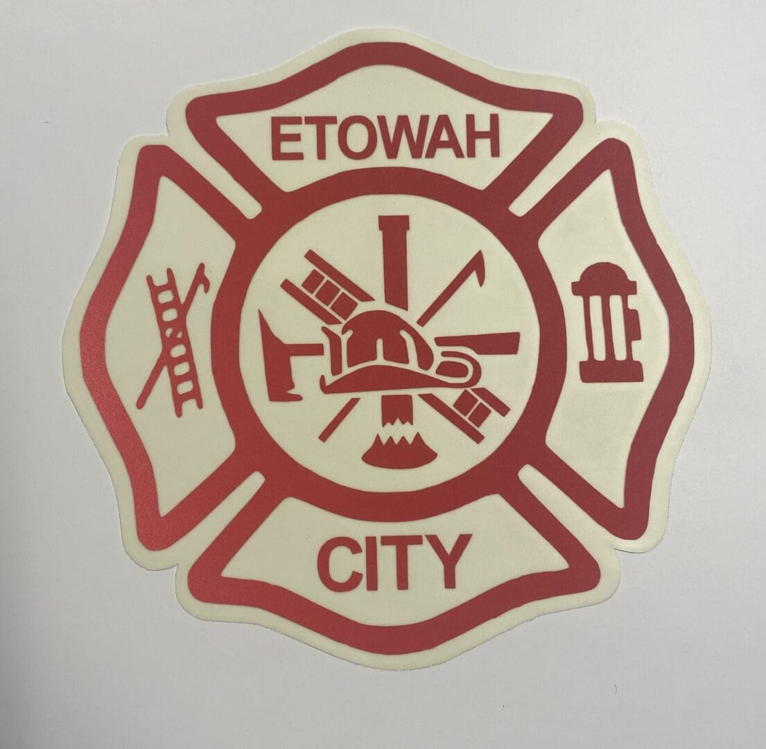 Maltese Cross 6" window decal