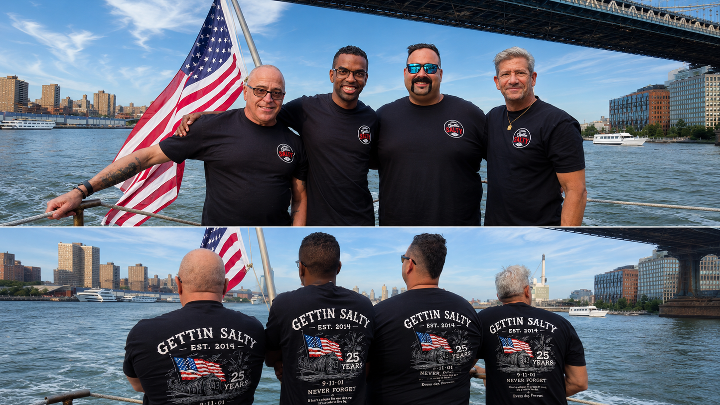 9/11 Never Forget Shirt | 25th Anniversary Firefighter Tee |Limited Edition