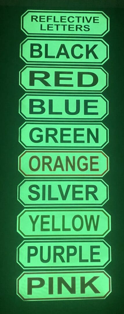 MSA Band Decal (Reflective Letters)