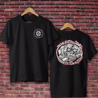 Drive Fast Take Chances Shirt | Funny Firefighter T-Shirt