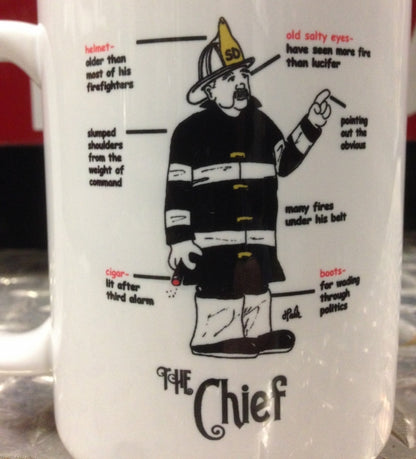Chief Ceramic Coffee Mug | Fire Chief  Mug