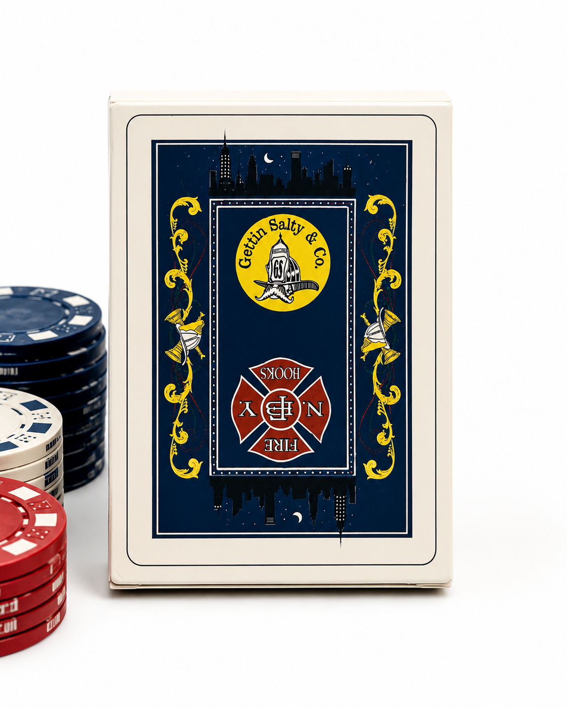 Gettin Salty Custom Firefighter Playing Cards