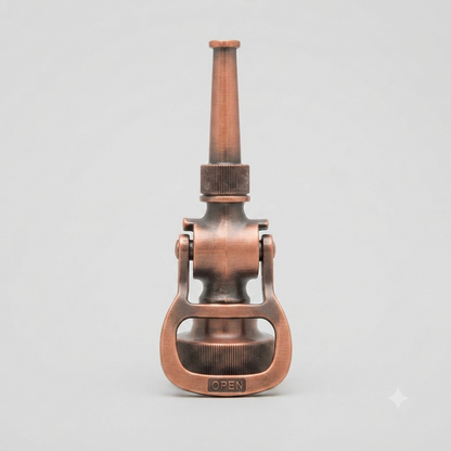 Historic Antique Fire Hose Nozzle Bottle Opener | Firefighter Bottle Opener