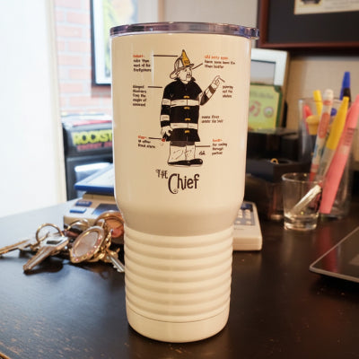 Gettin Salty Polar 20 oz White Tumbler | Firefighter Insulated Tumbler