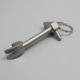 Chrome Halligan Bottle Opener Key Chain | Firefighter Bottle Opener