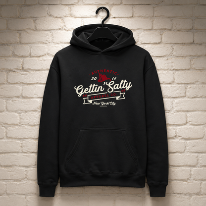 Firefighter Hoodies |GETTIN SALTY TRADEMARK BLACK HOODIE SWEATSHIRT