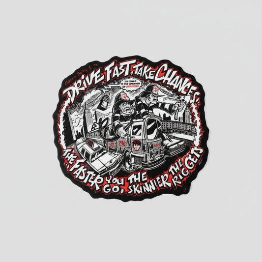Drive Fast Take Chances Decal alternate view