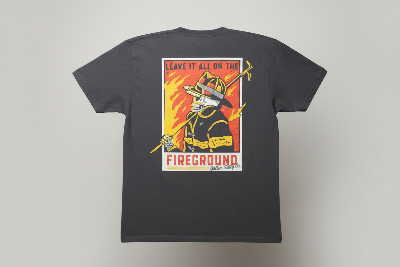 Leave It On The Fireground Firefighter Shirt | Gettin' Salty alternate view