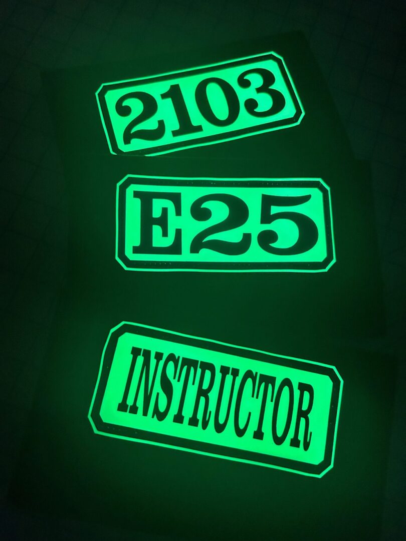 Detachable Back and Shoulder SCBA Pack Identifiers