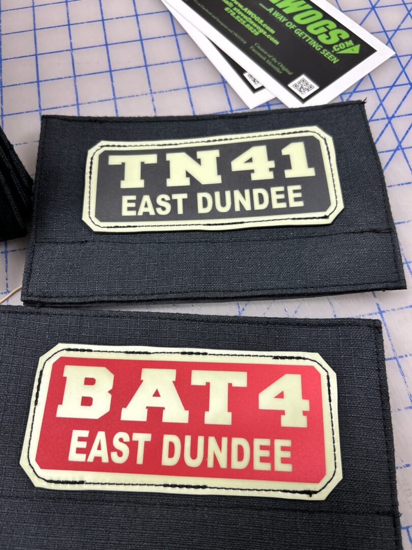 Detachable Back and Shoulder SCBA Pack Identifiers