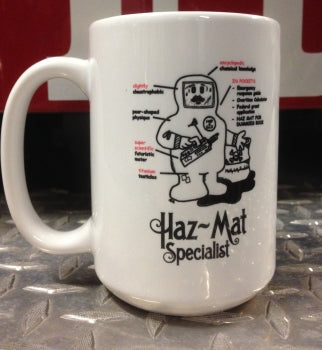 Haz Mat Ceramic Coffee Mug | Firefighter Gift