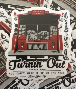 Turning Out Firefighter Decal