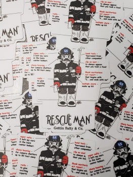 Gettin Salty Rescue Man Decal