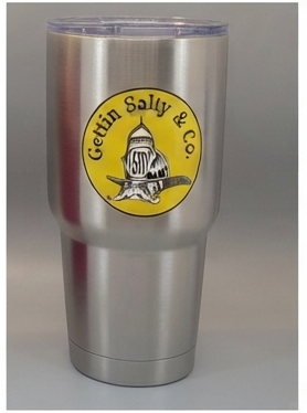 Gettin Salty RTIC 30 oz Tumbler | Firefighter Tumbler Drinkware