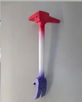 Red White & Blue Halligan Bottle Opener | Firefighter Bottle Opener
