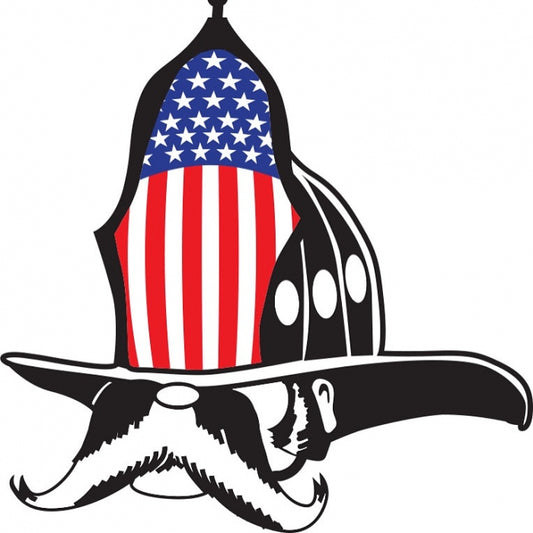 Classic Salty Dog Flag Firefighter Sticker