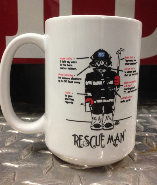 Rescue Man Coffee Mug | Firefighter Coffee Mug