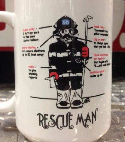 Rescue Man Coffee Mug | Firefighter Coffee Mug