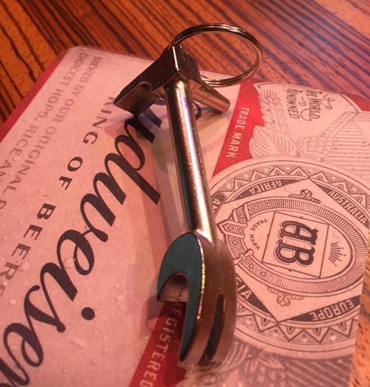 Chrome Halligan Bottle Opener Key Chain