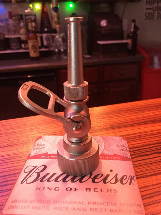 Historic Chrome Fire Hose Nozzle Bottle Opener