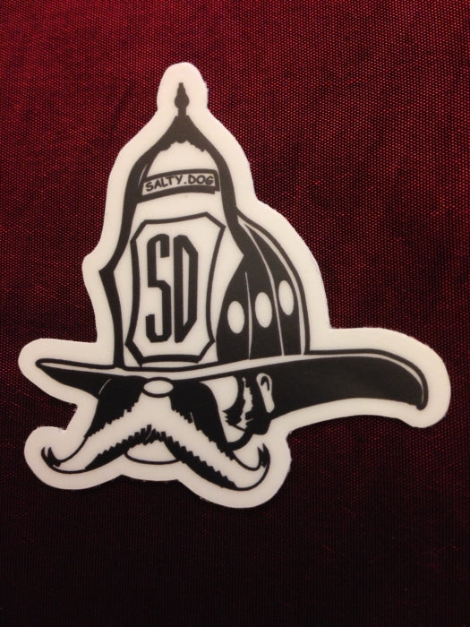 Classic Salty Dog Helmet Decal