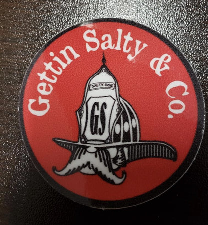 Gettin Salty Red Helmet Decal
