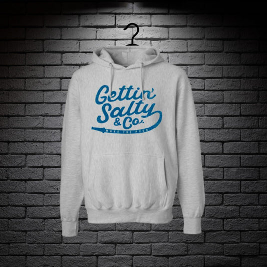 Gettin Salty Vintage Grey Hoodie Sweatshirt