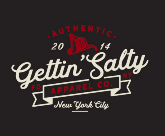 GETTIN SALTY TRADEMARK BLACK HOODIE SWEATSHIRT
