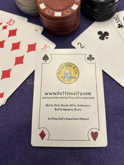 Gettin Salty Custom Firefighter Playing Cards