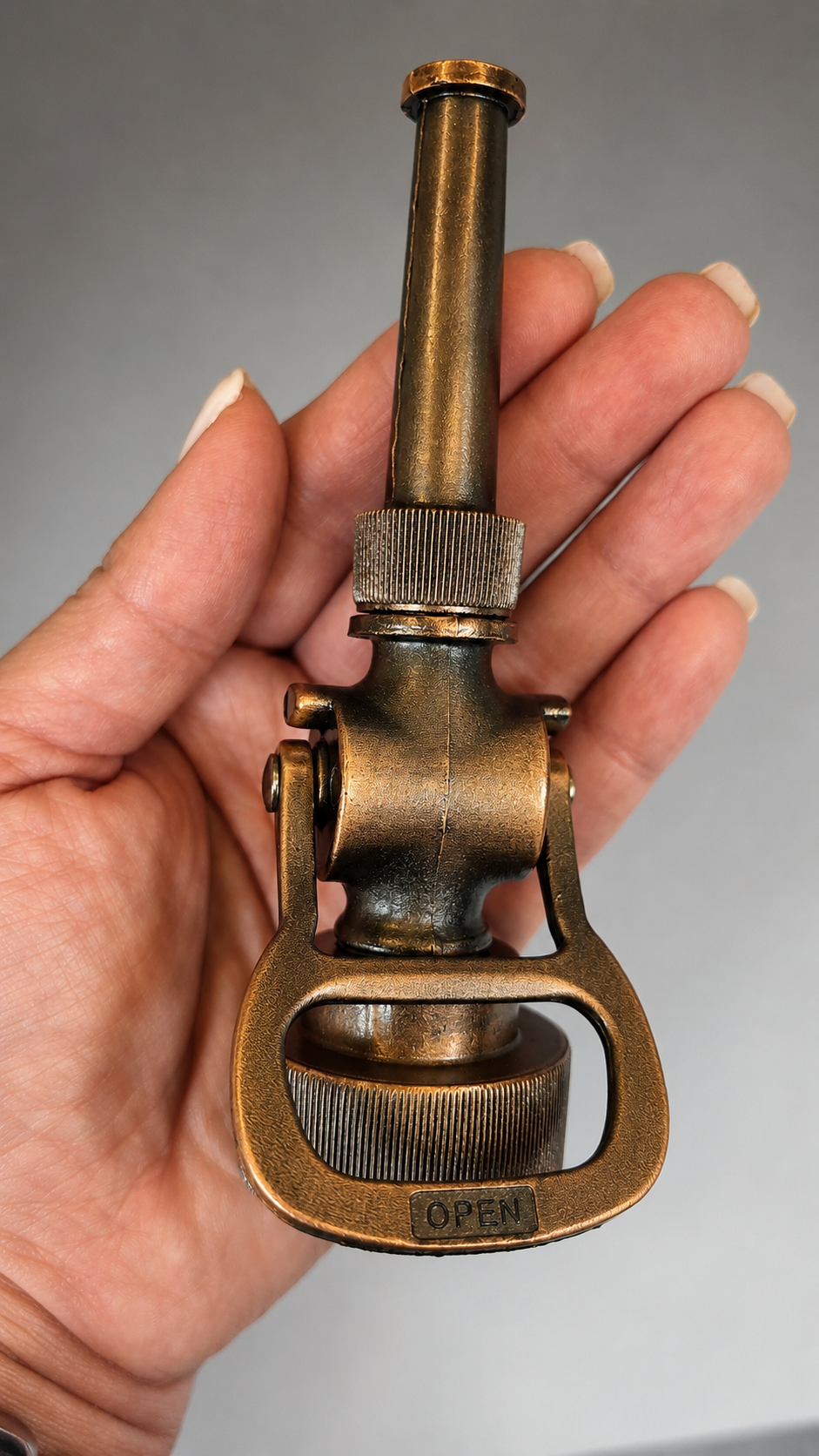 Historic Antique Fire Hose Nozzle Bottle Opener | Firefighter Bottle Opener