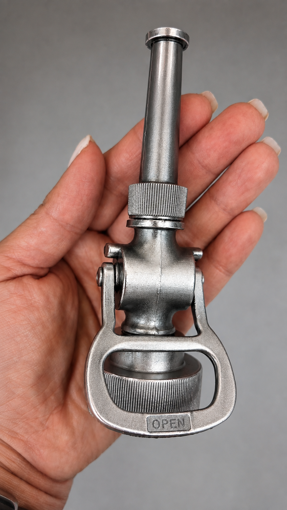 Historic Chrome Fire Hose Nozzle Bottle Opener | Firefighter Bottle Opener