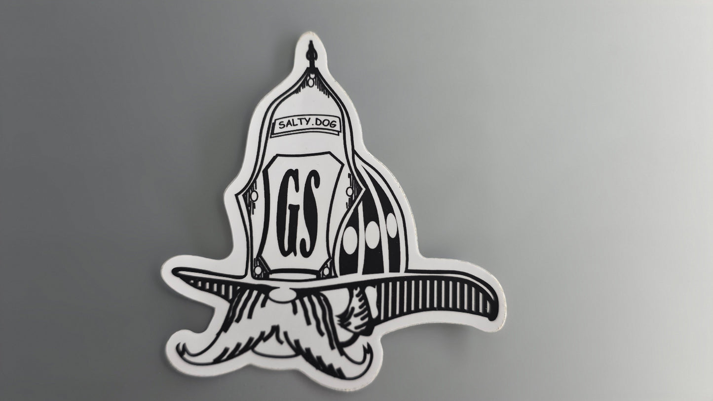 Classic Salty Dog Car Decal